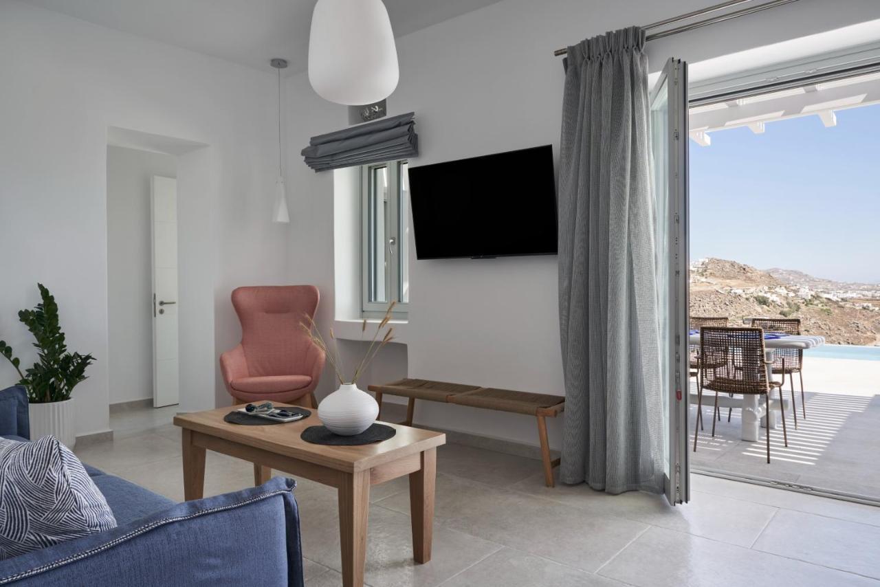 Annez Villa With Private Pool Panoramic Sea View Mykonos Town المظهر الخارجي الصورة