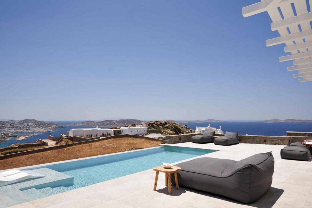 Annez Villa With Private Pool Panoramic Sea View Mykonos Town المظهر الخارجي الصورة